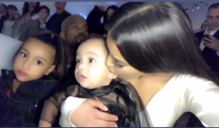 Kim Kardashian, Kanye West, Chicago West, North West, Christmas 2018, Party